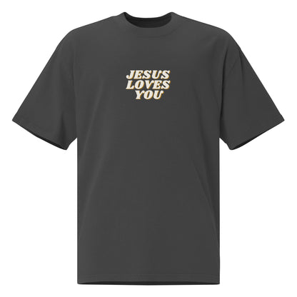 JESUS LOVES YOU | Oversized Faded T-shirt